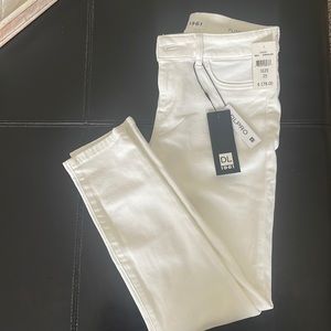 DL1961 Florence White Skinny Jeans